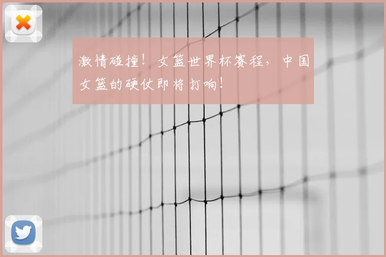 激情碰撞！女篮世界杯赛程，中国女篮的硬仗即将打响！